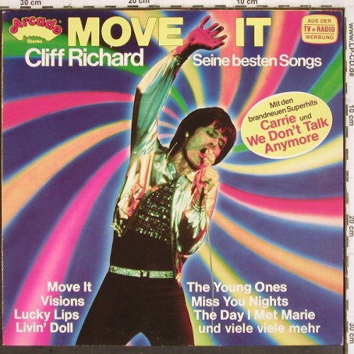 Richard,Cliff: Move It - Seine Besten Song, Arcade (ADE G85), D, 1985 Typ: LP Best.-Nr.: V68 Preis: 5,00 Euro