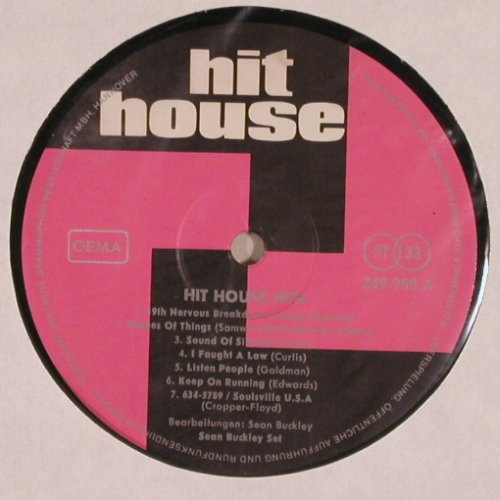 Buckley Set,Sean: Hit House Hits, m-/vg-, hit house(249 980), D, 1968 - LP - V709 - 30,00 Euro