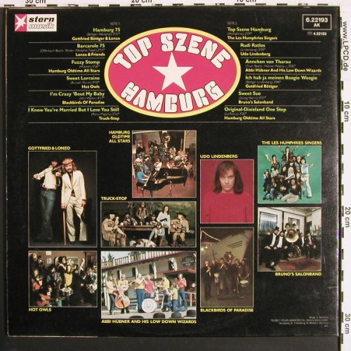 V.A.Top Szene Hamburg: Lindenberg,B&ouml;ttger..Foc-Poster,6xLP, Telefunken (6.22193 AK), D, 1975 Typ: LP Best.-Nr.: V7407 Preis: 6,00 Euro.