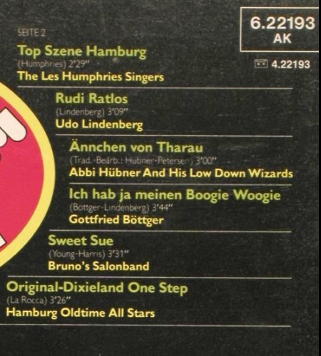 V.A.Top Szene Hamburg: Lindenberg,B&ouml;ttger..Foc-Poster,6xLP, Telefunken (6.22193 AK), D, 1975 Typ: LP Best.-Nr.: V7407 Preis: 6,00 Euro.
