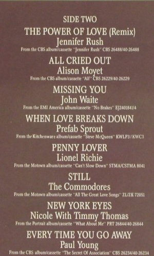 V.A.Hits for Lovers: 16 Of Today's Great Love Songs, Epic (EPC 10050), UK, 1986 Typ: LP Best.-Nr.: V7423 Preis: 5,00 Euro.