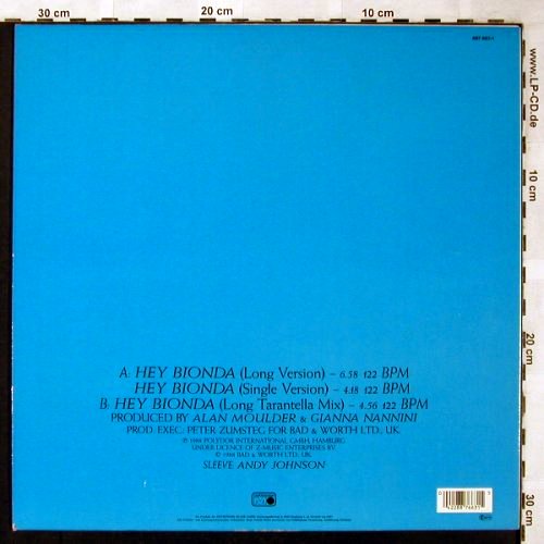 Nannini,Gianna: Hey Bionda*3, Metronome(887 663-1), D, 1988 - 12inch - V825 - 3,00 Euro