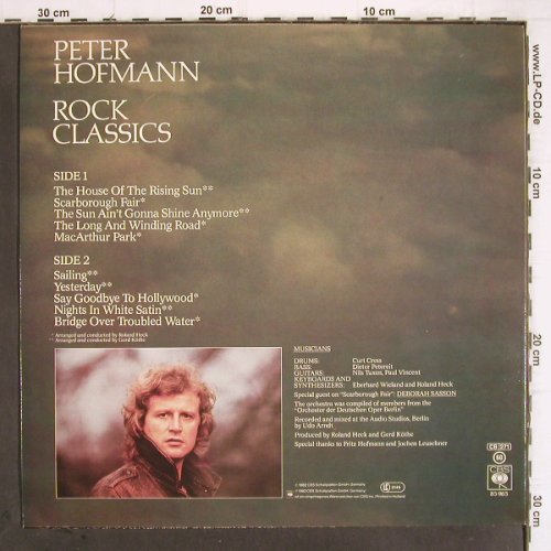 Hofmann,Peter: Rock Classics, CBS(CBS 85 965), NL, 1982 - LP - V89 - 5,00 Euro