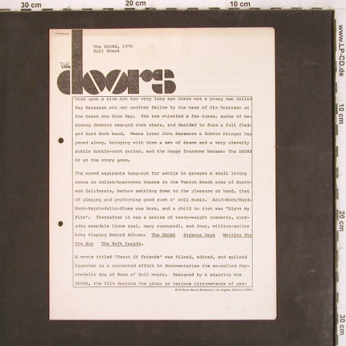 Doors: Bull Sheet 1970 (Anschreiben), Leon Banar, 4 pages(), US, 1970 - Facts - V953 - 10,00 Euro