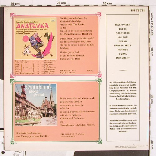 V.A.Frühlingswirbel 68: 16 Kostproben, u.a.Hendrix, Mosch.., Telefunken (TST 75 791), D,whMuster, 1968 Typ: LP Best.-Nr.: V95 Preis: 5,00 Euro