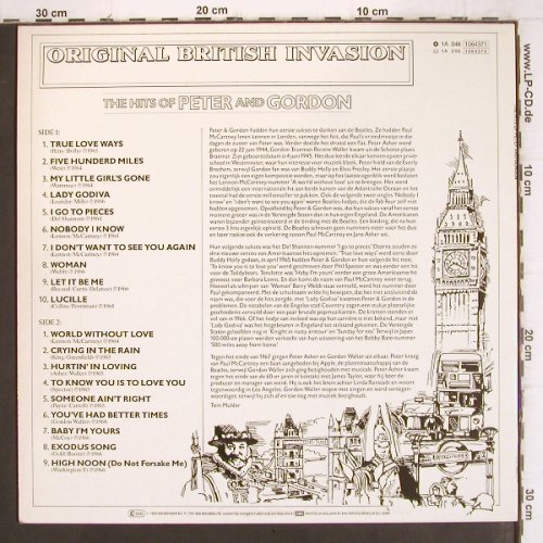 Peter & Gordon: The Hits of, m /vg+, EMI (1064371), NL Typ: LP Best.-Nr.: V968 Preis: 5,00 Euro
