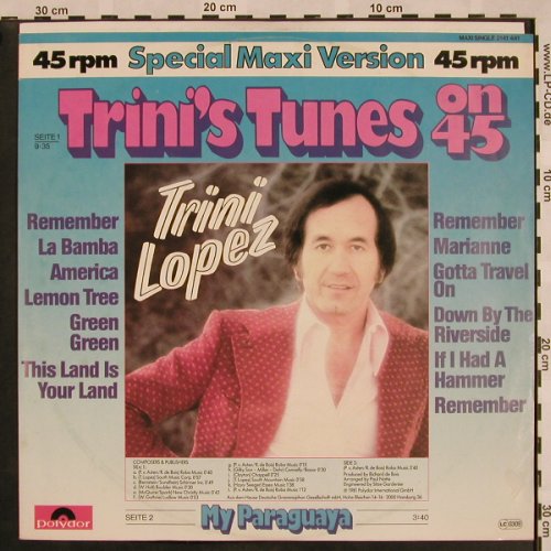 Lopez,Trini: Trini's Tunes On 45 / My Paraguaya, Polydor(2141 441), D, 1981 - 12inch - X1002 - 4,00 Euro