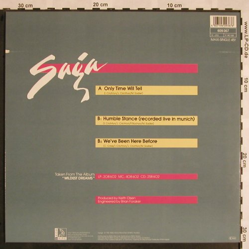 Saga: Only Time Will Tell+2, Polydor(609 367), D, 1987 - 12inch - X1042 - 3,00 Euro