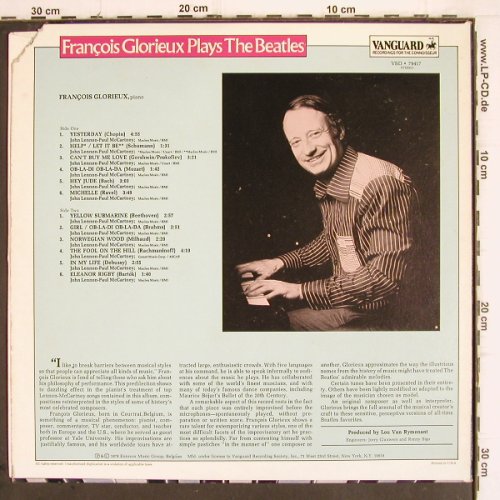 Glorieux,Francois: plays the Beatles, Vanguard(VSD 79417), US, CO, 1978 - LP - X1060 - 3,00 Euro