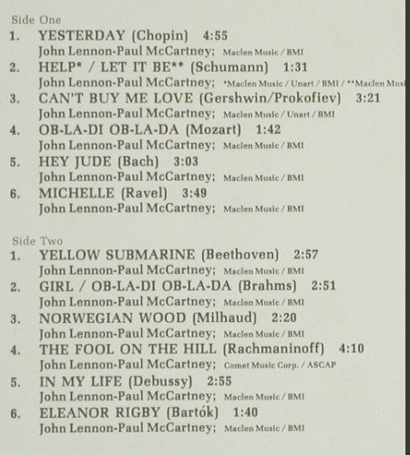 Glorieux,Francois: plays the Beatles, Vanguard(VSD 79417), US, CO, 1978 - LP - X1060 - 3,00 Euro