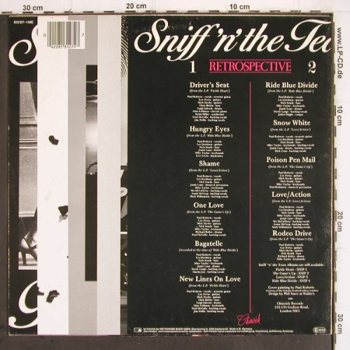 Sniff'n'The Tears: Retrospective, m-/vg+, Chiswick (813 127-1 ME), D Typ: LP Best.-Nr.: X1121 Preis: 3,00 Euro
