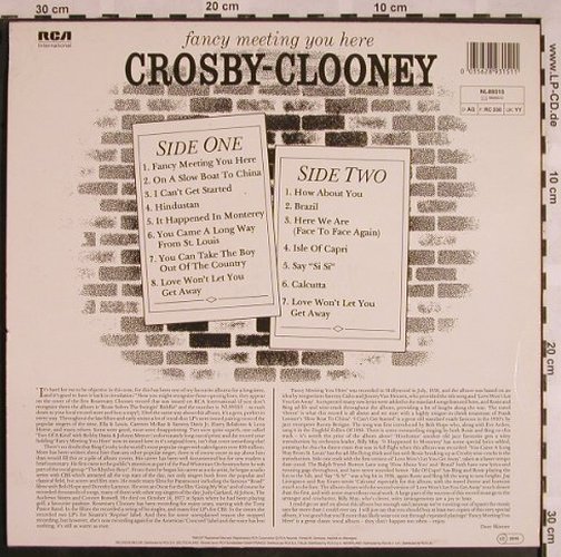 Crosby,Bing / Rosemary Clooney: Fancy Meeting You Here, RCA(NL 89315), D,  - LP - X1137 - 7,50 Euro