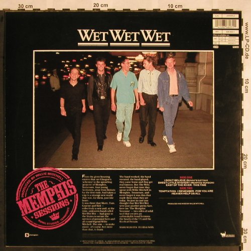 Wet Wet Wet: The Memphis Sessions, Mercury(836 603-1), D, 1988 - LP - X1458 - 5,50 Euro