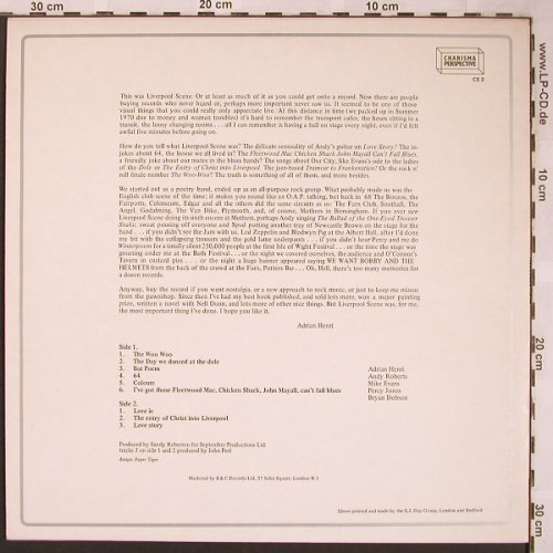 Liverpool Scene: Recollections, Charisma(CS 3), UK, 1972 - LP - X1652 - 14,00 Euro