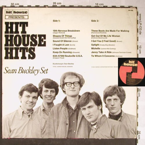 Buckley Set,Sean: Hit House Hits, m-/VG-, hit house(249 980), D, 1968 - LP - X1803 - 120,00 Euro