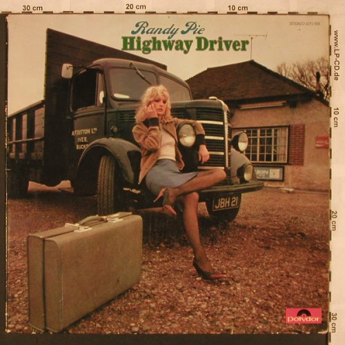 Randy Pie: Highway Driver, vg+/vg+, Polydor(2371 555), D, 1974 - LP - X2368 - 9,00 Euro