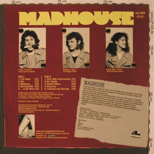Madhouse: From The East, Antagon(ALP 3232), D, 1979 - LP - X2945 - 9,00 Euro
