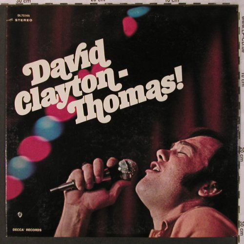 Clayton-Thomas,David: Same, Decca(DL 75146), US, co,  - LP - X2960 - 9,00 Euro