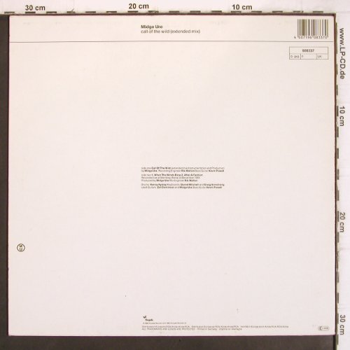 Ure,Midge: Call Of The Wild (ex mx)+2, Chrysalis (608 337), D, 1986 Typ: 12" Best.-Nr.: X3024 Preis: 2,00 Euro
