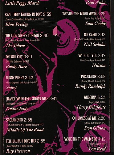 V.A.Hit-Roller: Little Peggy March,Elvis...Lou Reed, RCA/HörZu(NL 70485), D, 1984 - LP - X3135 - 5,00 Euro