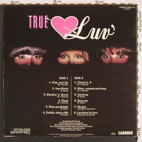 LUV': True Luv, Carrere(2934 119), D, 1979 - LP - X3156 - 5,00 Euro