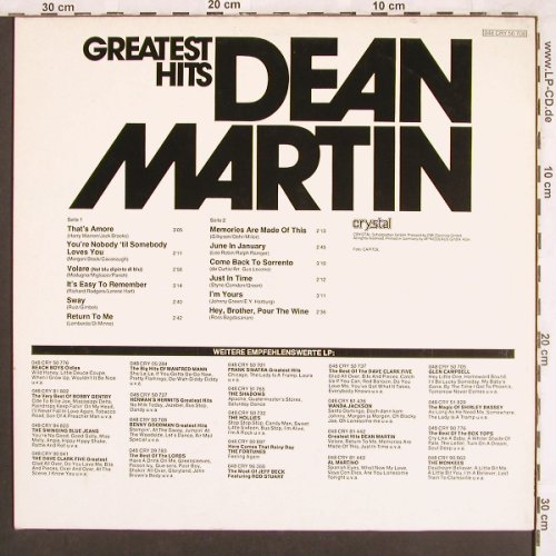 Martin,Dean: Greatest Hits, Crystal/MFP(048 CRY 50708), D,  - LP - X3453 - 4,00 Euro