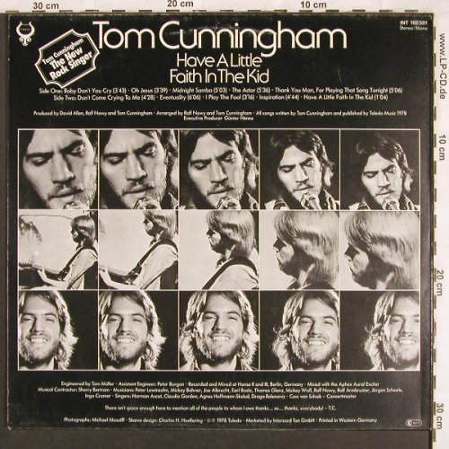 Cunningham,Tom: Have A Little Faith In The Kid, Toledo(INT 162.501), D, 1978 - LP - X3465 - 3,00 Euro