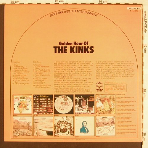 Kinks: Golden Hour Of, Golden Hour(GH 501), UK,  - LP - X3501 - 5,00 Euro