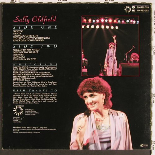 Oldfield,Sally: In Concert, Bronze(204 782-320), D, 1982 - LP - X3547 - 6,00 Euro