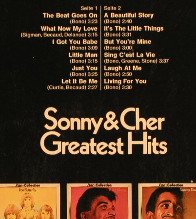 Sonny & Cher: Greatest Hits, Star-Collection, MIDI(MID 20 026), D, Ri, 1972 - LP - X3650 - 5,00 Euro