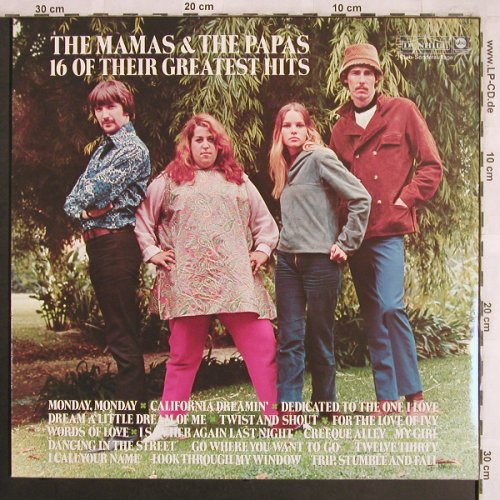 Mamas & Papas: 16 Of Their Greatest Hits,Club-Ed., ABC/Dunhill(65 267 7), D,  - LP - X3935 - 6,00 Euro