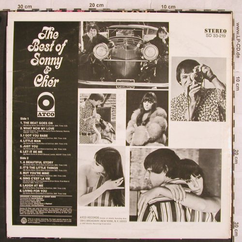 Sonny & Cher: The Best of,vg+/m-,plays well, Atco(SD 33-219), US, Mono, 1967 - LP - X426 - 10,00 Euro