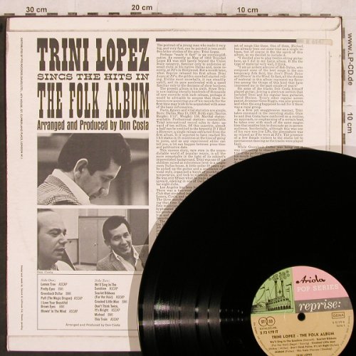 Lopez,Trini: The Folk Album,, vg+/m-, Reprise/Ariola(S 72 179 IT), D/UK,  - LP - X427 - 4,00 Euro