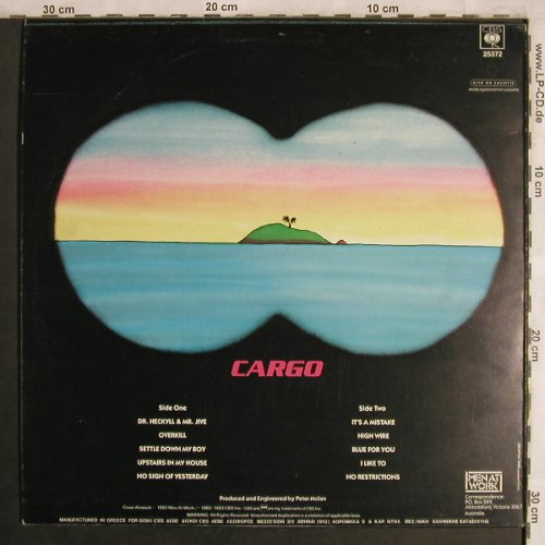 Men At Work: Cargo, CBS(25372), GR, 1983 - LP - X4322 - 5,00 Euro