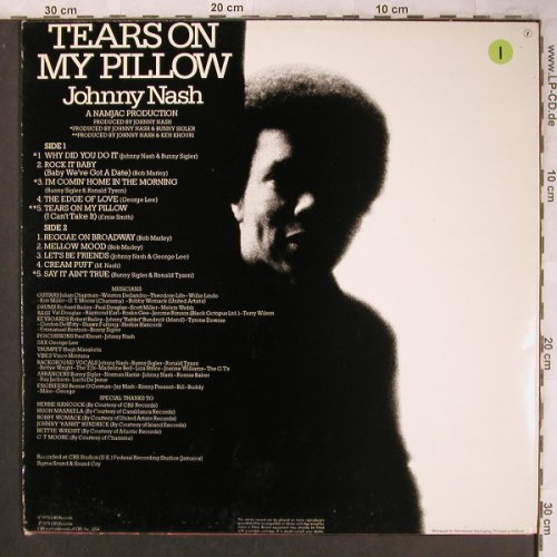 Nash,Johnny: Tears on my Pillow, CBS(CBS 69 148), NL, 1975 - LP - X4608 - 7,50 Euro