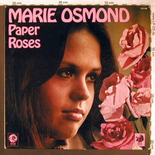 Osmond,Marie: Paper Roses, MGM (2315 262), D, 1973 Typ: LP Best.-Nr.: X4622 Preis: 9,00 Euro