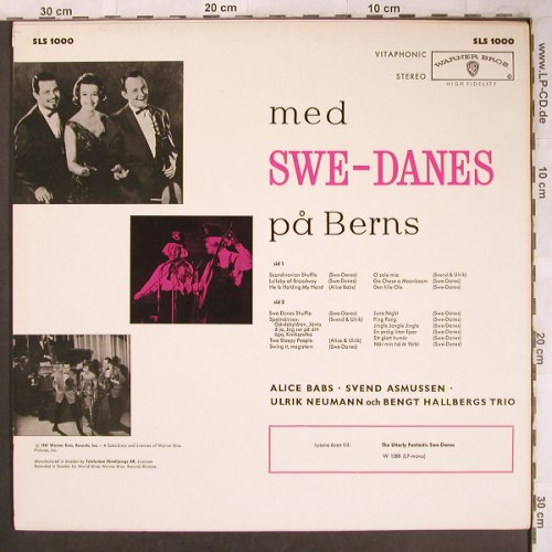 Swe-Danes: med...pä Berns, Warner(SLS 1000), S, 1961 - LP - X4669 - 9,00 Euro