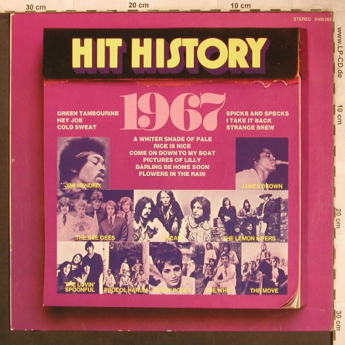V.A.Hit History 1967: Lemon Pipers...James Brown&F.F., Karussell(4999 069), D, Ri,  - LP - X4702 - 5,00 Euro