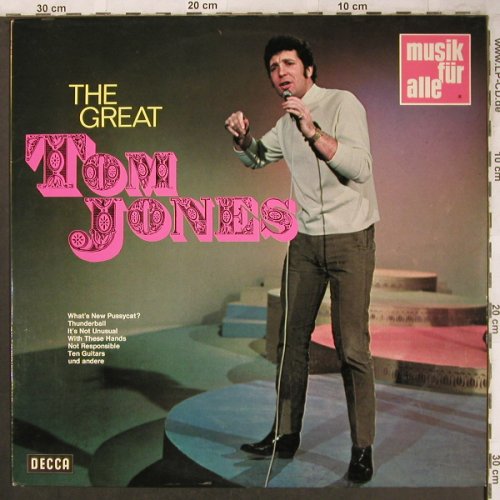 Jones,Tom: The Great, Decca Musik für Alle(ND 263), D,Ri, 1969 - LP - X4748 - 6,00 Euro