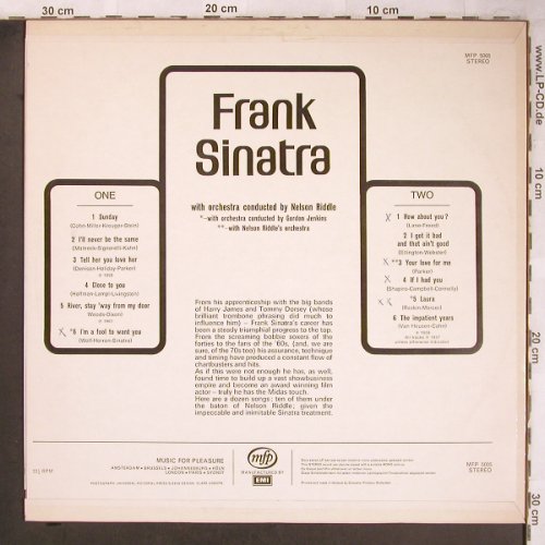 Sinatra,Frank: Same, woc, Capitol (MFP 5005), D/NL Typ: LP Best.-Nr.: X4860 Preis: 6,00 Euro