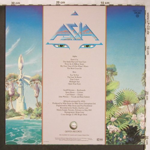 Asia: Alpha, Geffen (GEF 25508), NL, 1983 Typ: LP Best.-Nr.: X4922 Preis: 5,00 Euro