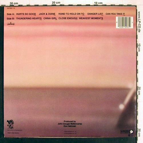 Cougar,John: American Fool, Mercury(814 993-1 Q), D, Ri, 1982 - LP - X496 - 3,00 Euro