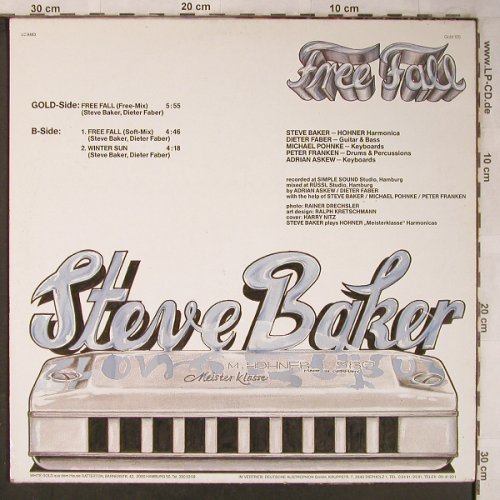 Baker,Steve: Free Fall *2+1, m-/vg+, White Gold Dance(Gold 105), D, 1986 - 12inch - X5049 - 4,00 Euro