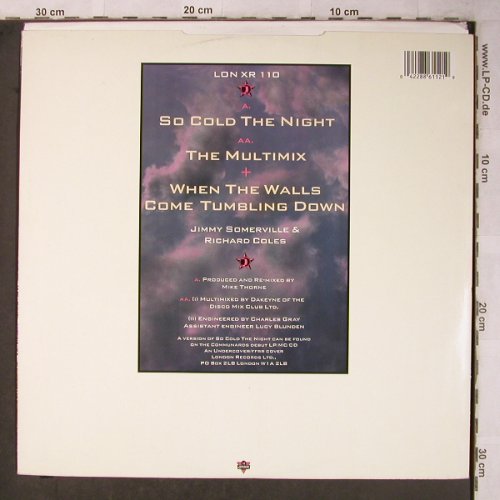 Communards: So Cold The Night/Multimix+1, Metronome(LON XR 110), UK, 1986 - 12inch - X5471 - 4,00 Euro