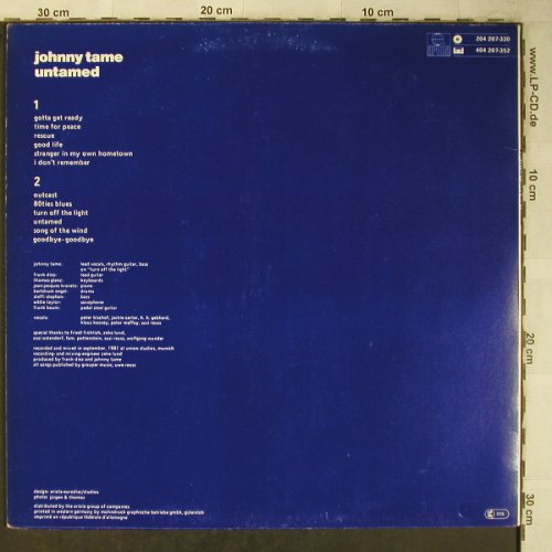 Tame,Johnny: Untamed, Ariola(204 207-320), D, 1981 - LP - X5473 - 9,00 Euro