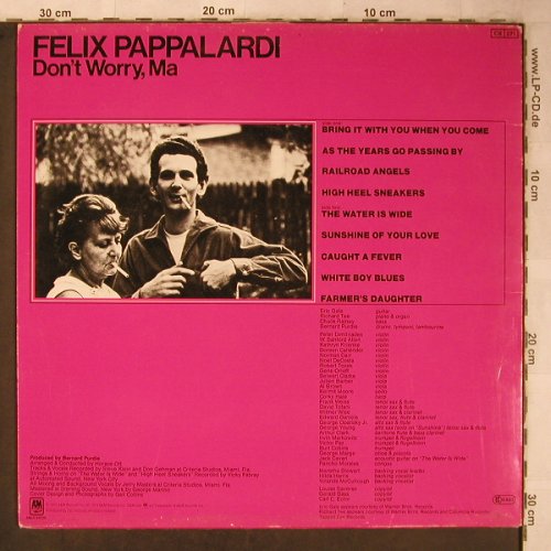 Pappalardi,Felix: Don't Worry,Ma, m-/vg+, AM(LM 64729), NL, 1979 - LP - X5563 - 6,00 Euro