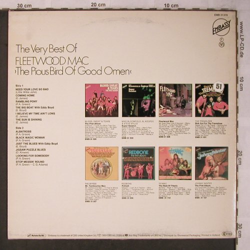 Fleetwood Mac: The Very Best Of, m-/VG+, Embassy(EMB 31378), NL, Ri, 1969 - LP - X5638 - 5,00 Euro