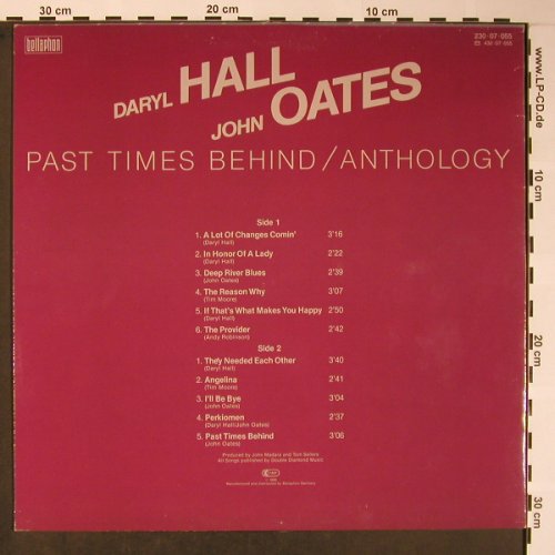 Hall,Daryl & John Oates: Past Times Behind, Ri, Bellaphon(230 07 055), D, 1985 - LP - X5780 - 6,00 Euro