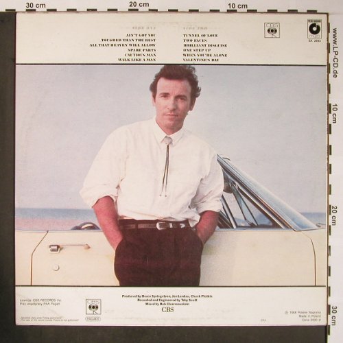 Springsteen,Bruce: Tunnel Of Love, Polskie Nagrania/CBS (SX 2693), PL, 1988 Typ: LP Best.-Nr.: X5839 Preis: 7,50 Euro