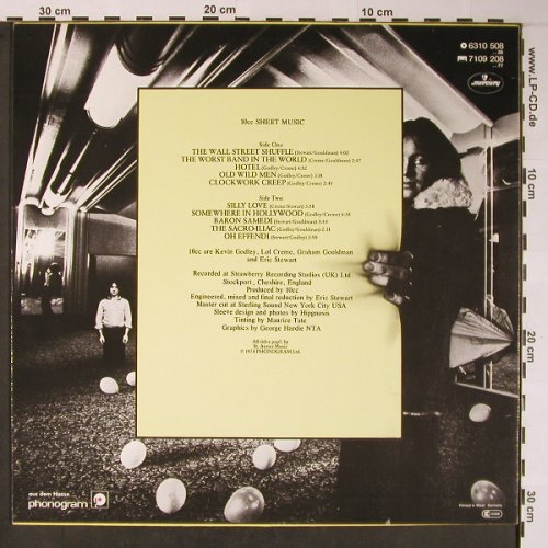 10cc: Sheet Music, Mercury(6310 508), D, 1974 - LP - X5971 - 7,50 Euro